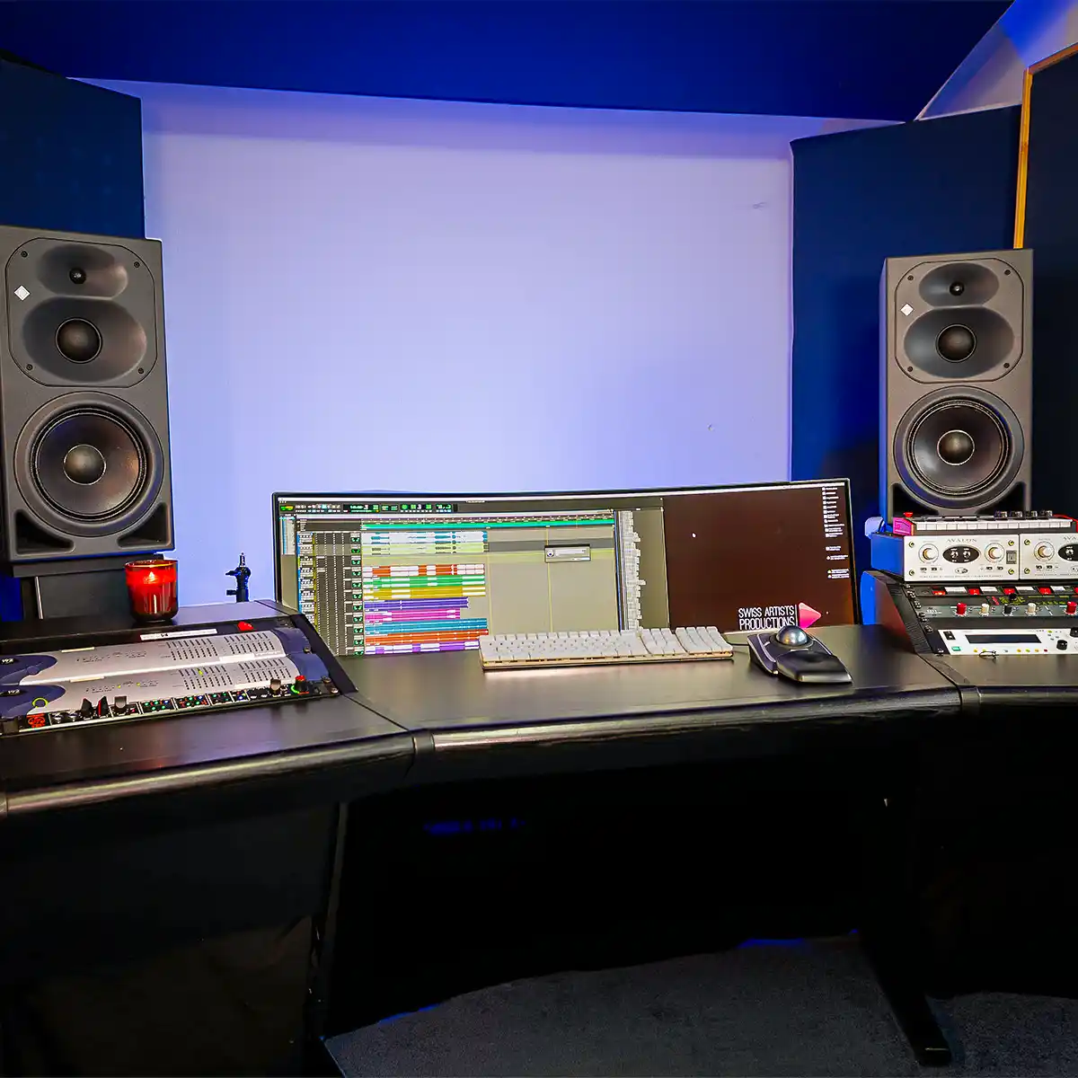 Studio d’enregistrement de Sowatt Media. Musique production